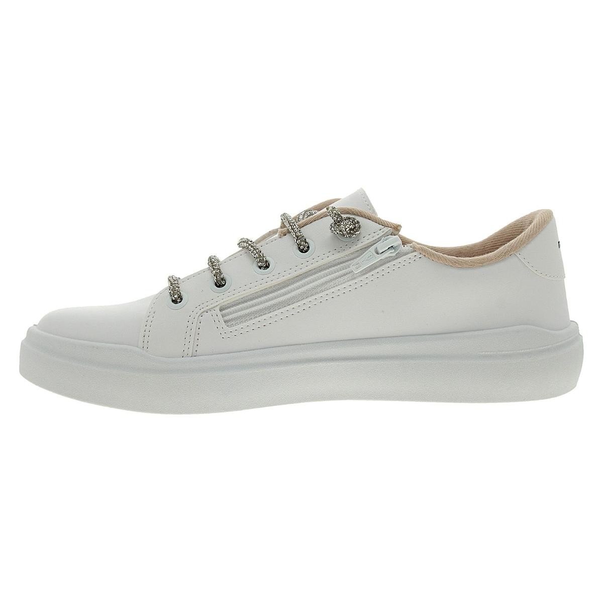 Tenis Moleca 5750.113 Star Glitter Feminino Branco 2