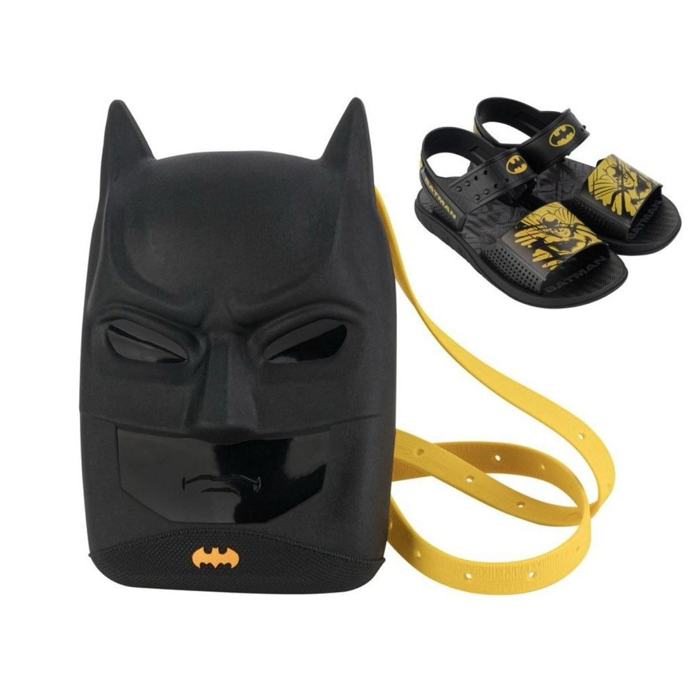 Sandalia Grendene Kids 23118 Batman Batmochila Preto 2