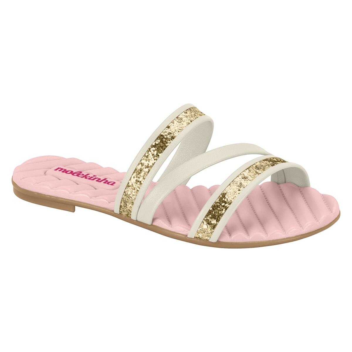 Chinelo Molekinha 2353.105 Infantil Branco 1