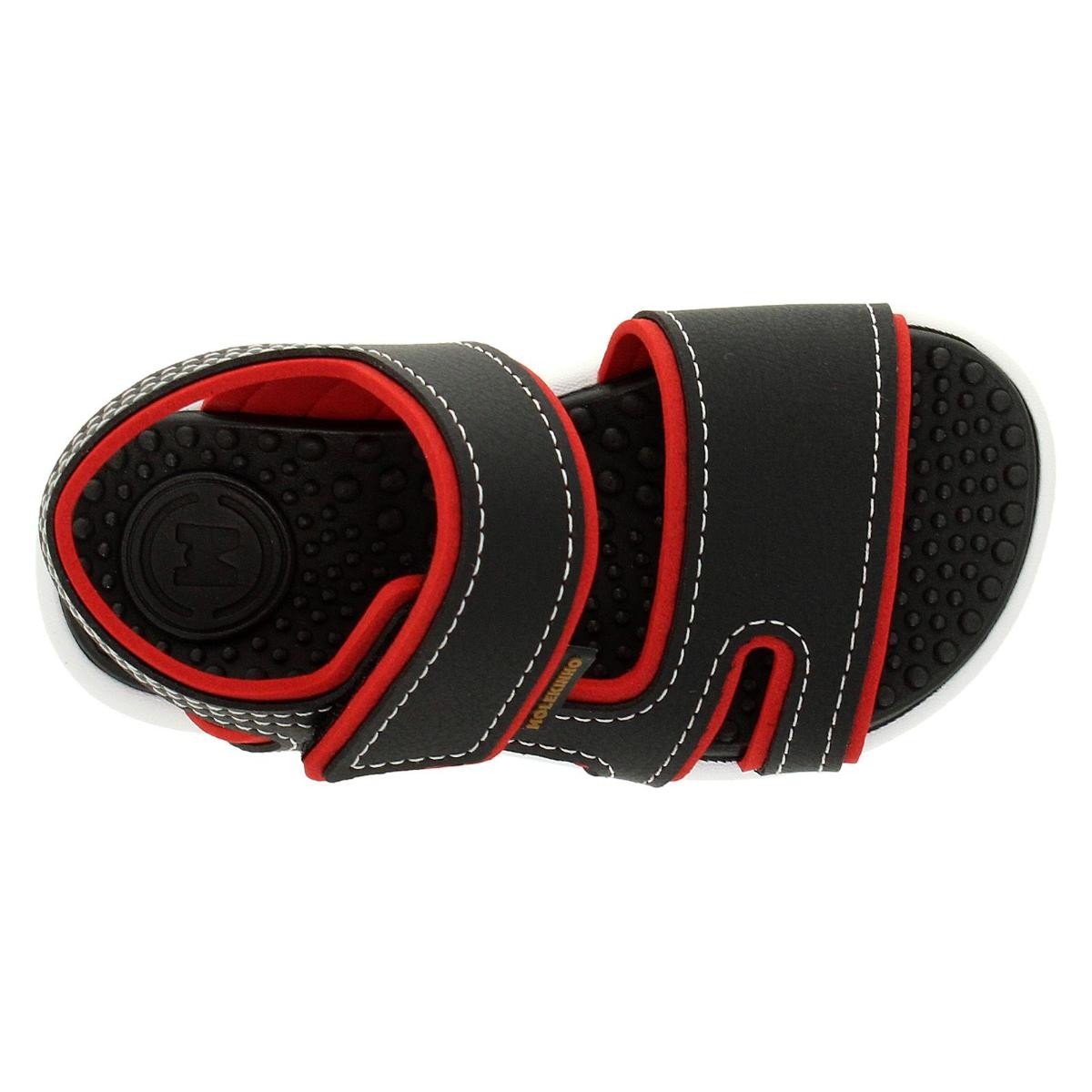 Sandalia Molekinho 2619.208 Papete Infantil Preto 6