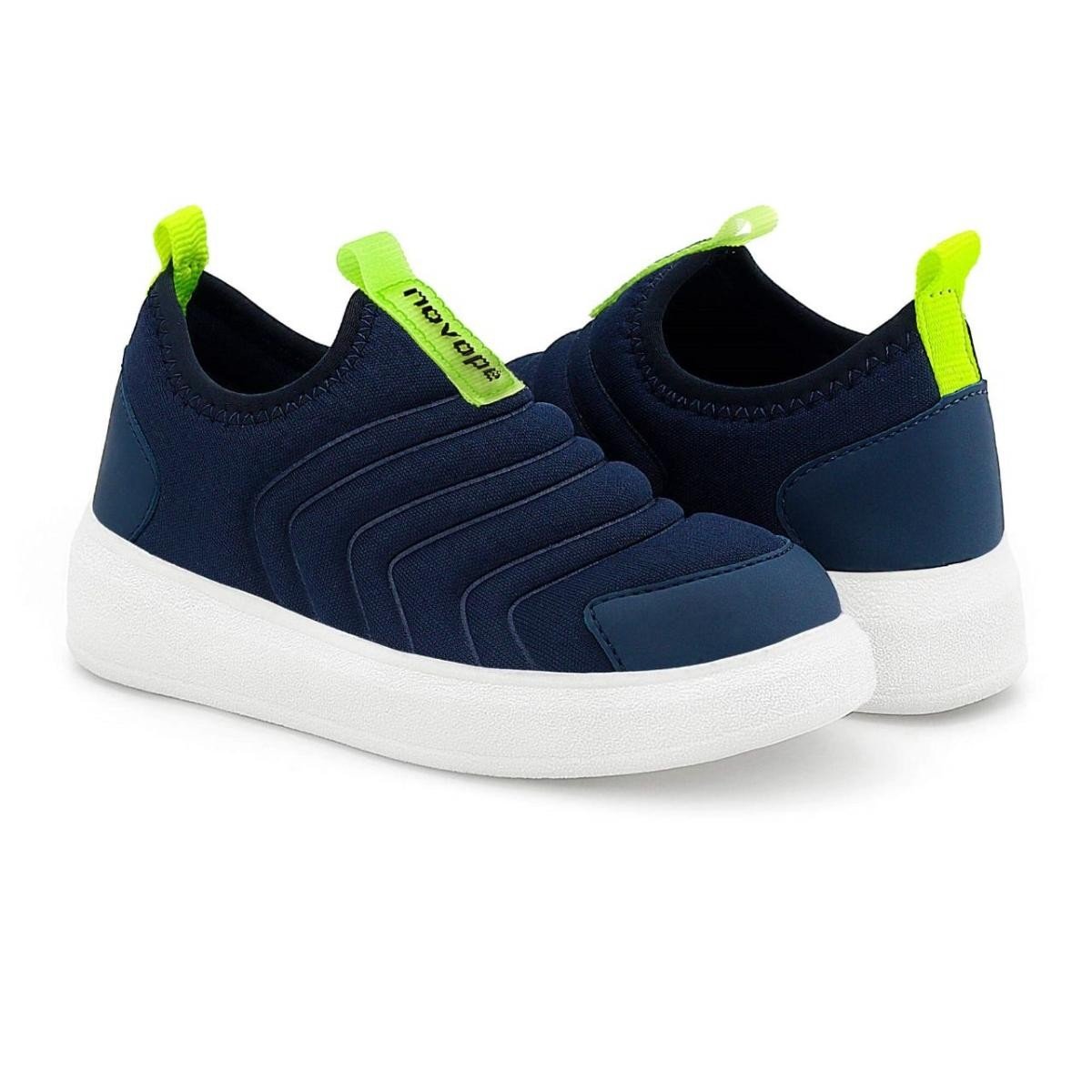 Tenis Novopé 98001125 1983 Calce Fácil Infantil Azul 1