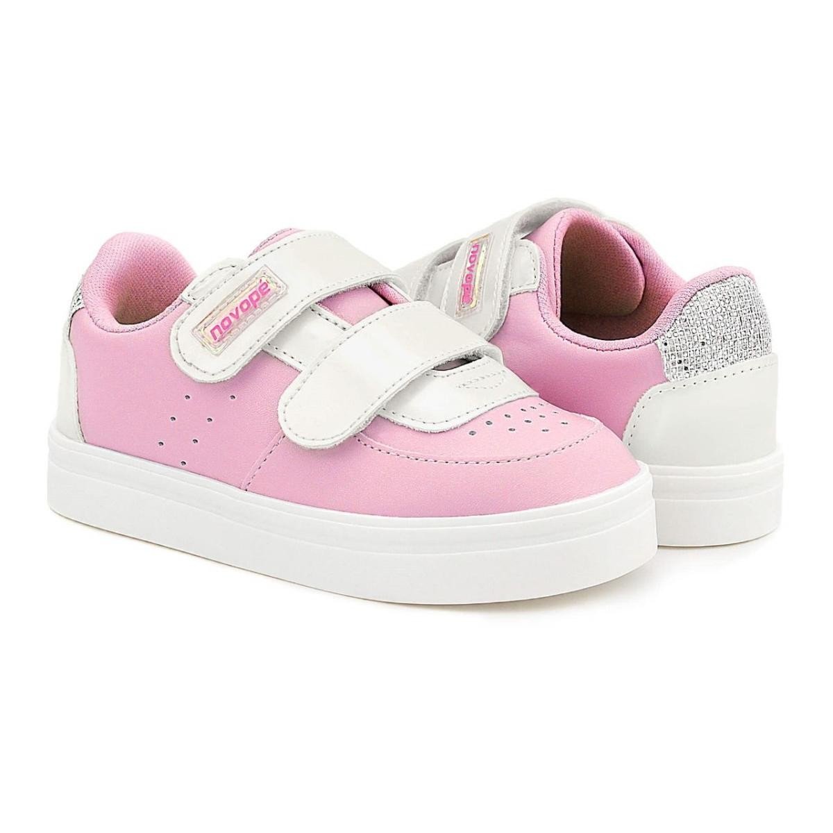 Tenis Novopé 10801002 2866 Infantil Rosa 1