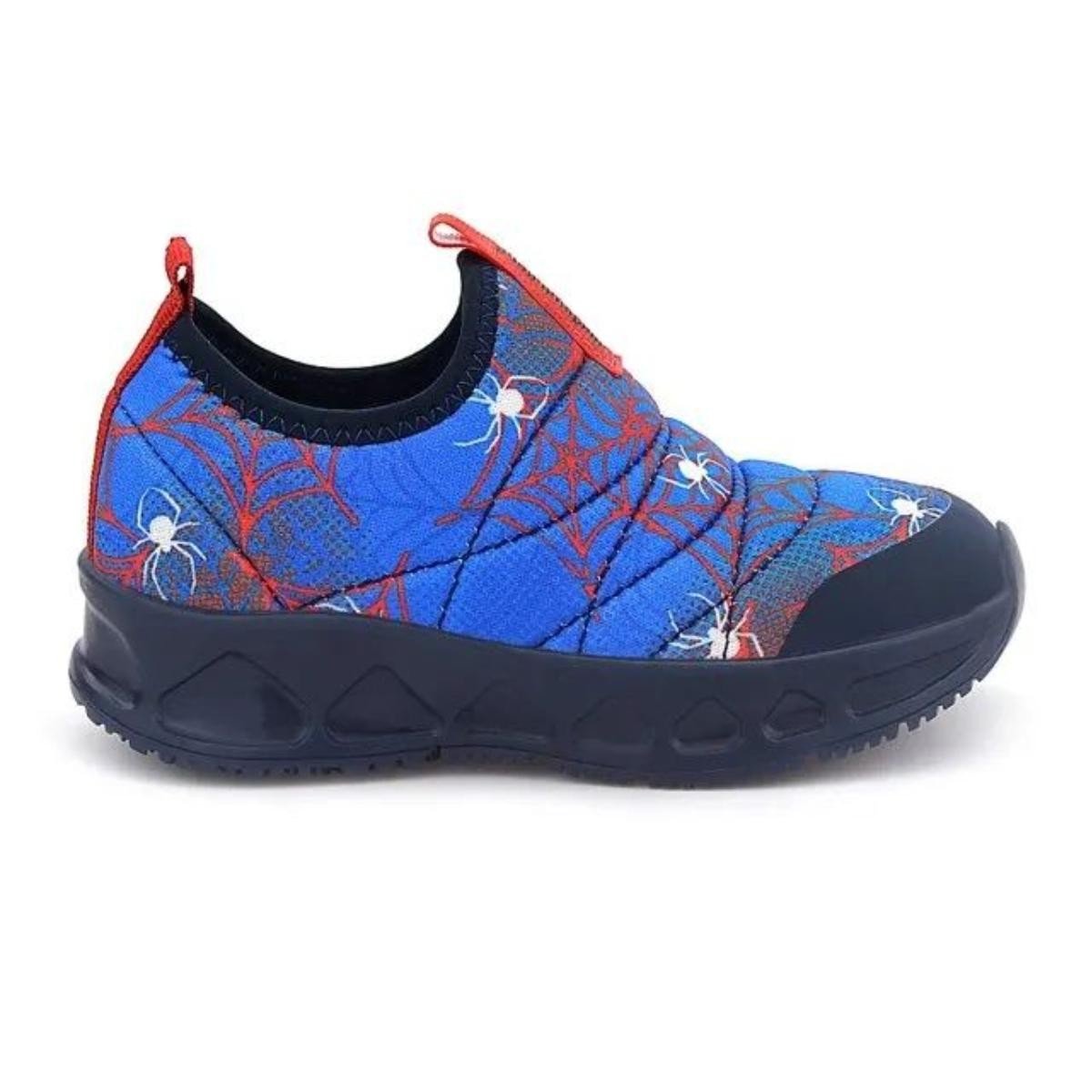 Tenis Novopé 30001272 2617 Led Aranha Teia Calce Fácil Azul 3