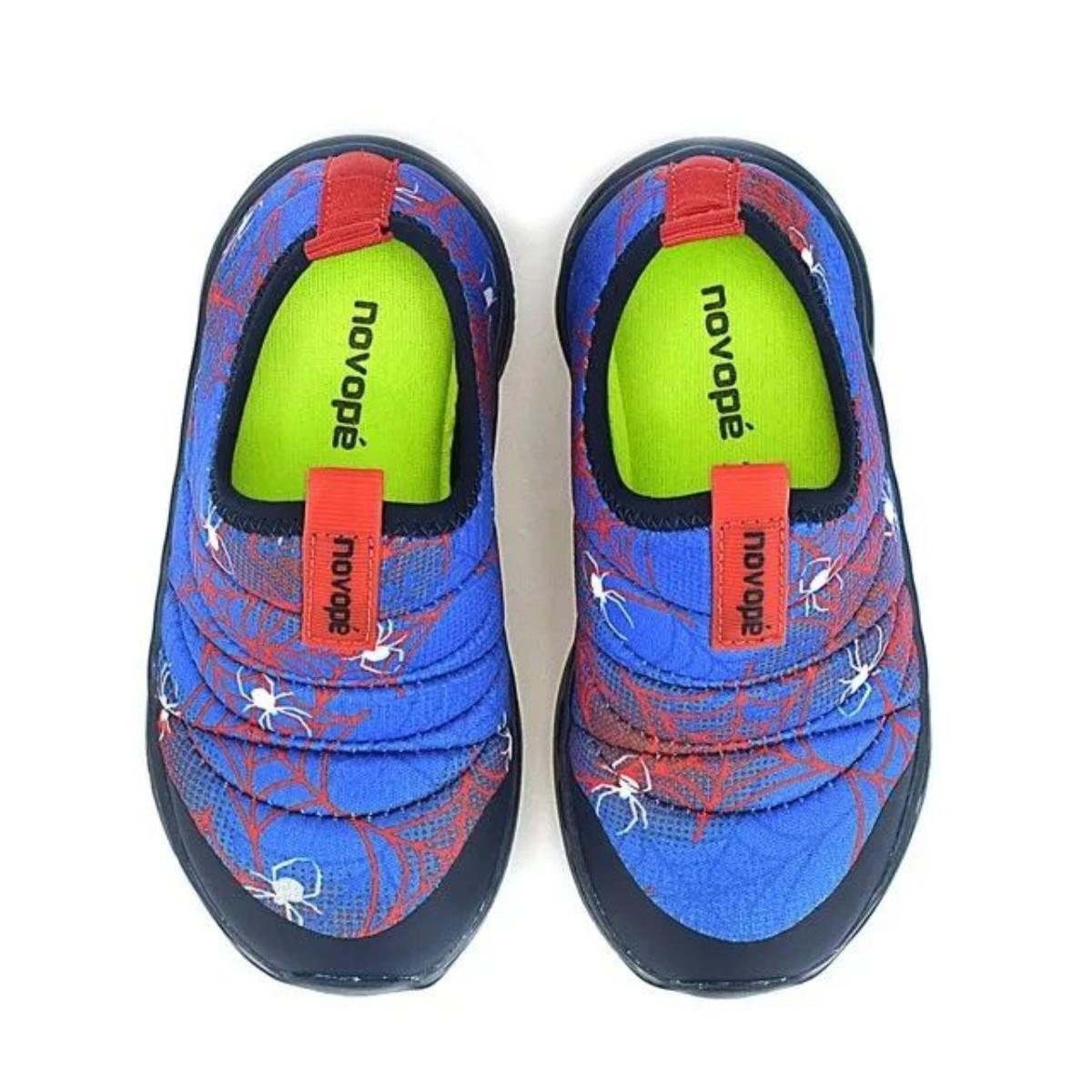 Tenis Novopé 30001272 2617 Led Aranha Teia Calce Fácil Azul 5
