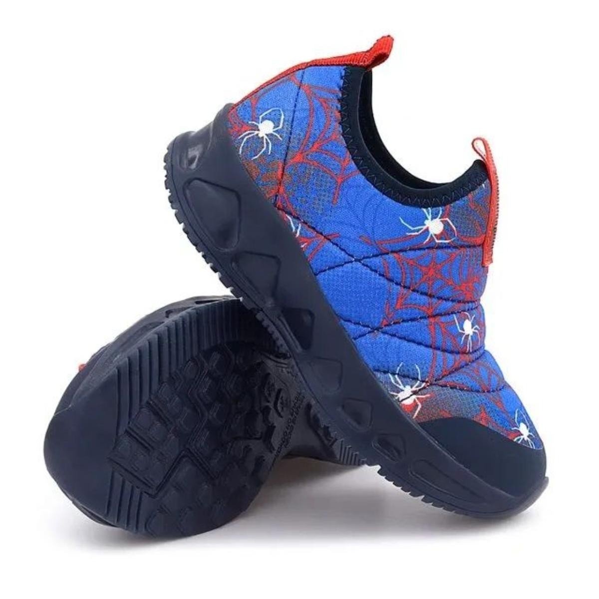 Tenis Novopé 30001272 2617 Led Aranha Teia Calce Fácil Azul 6
