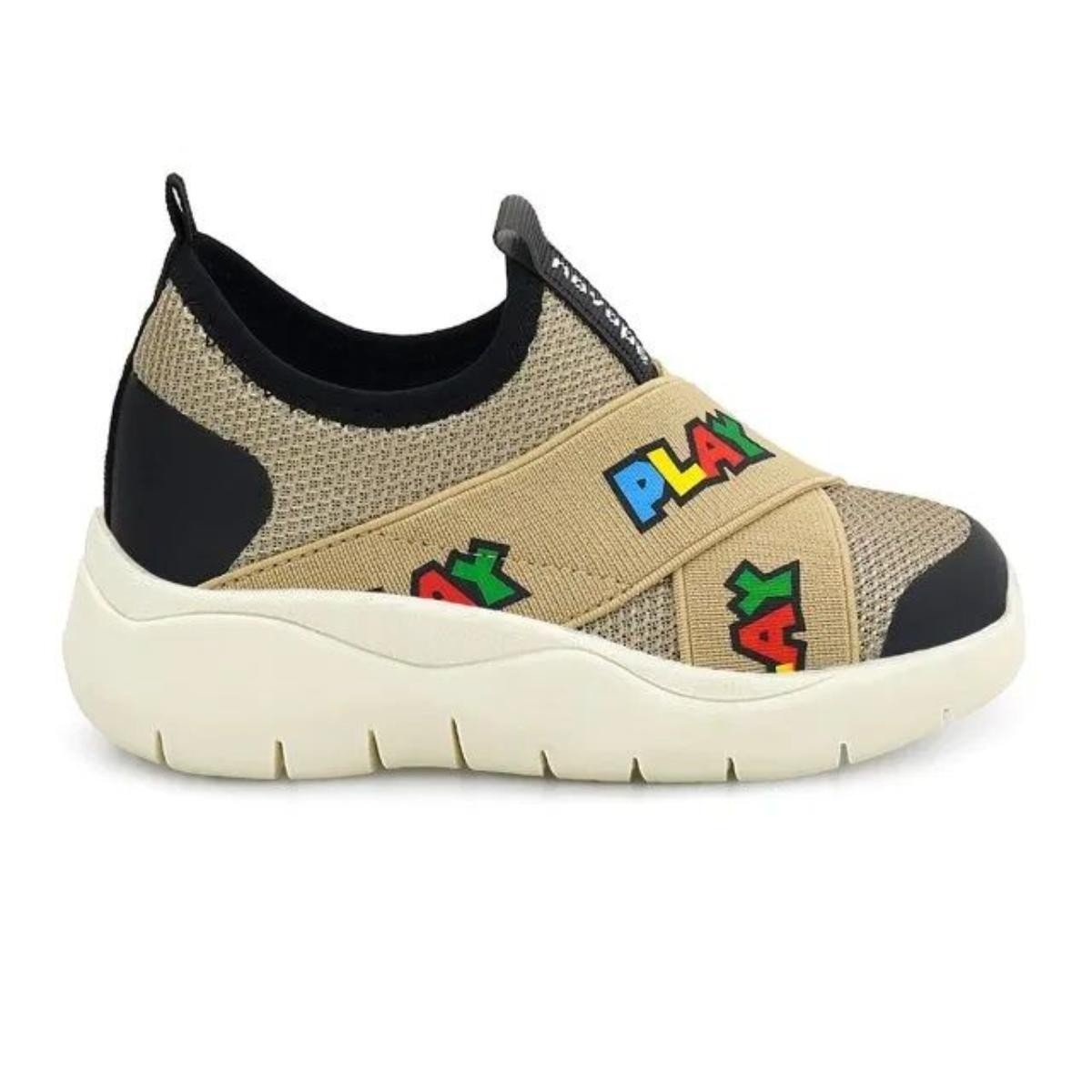 Tenis Novopé 80001068 2578 Calce Fácil Infantil Bege 3