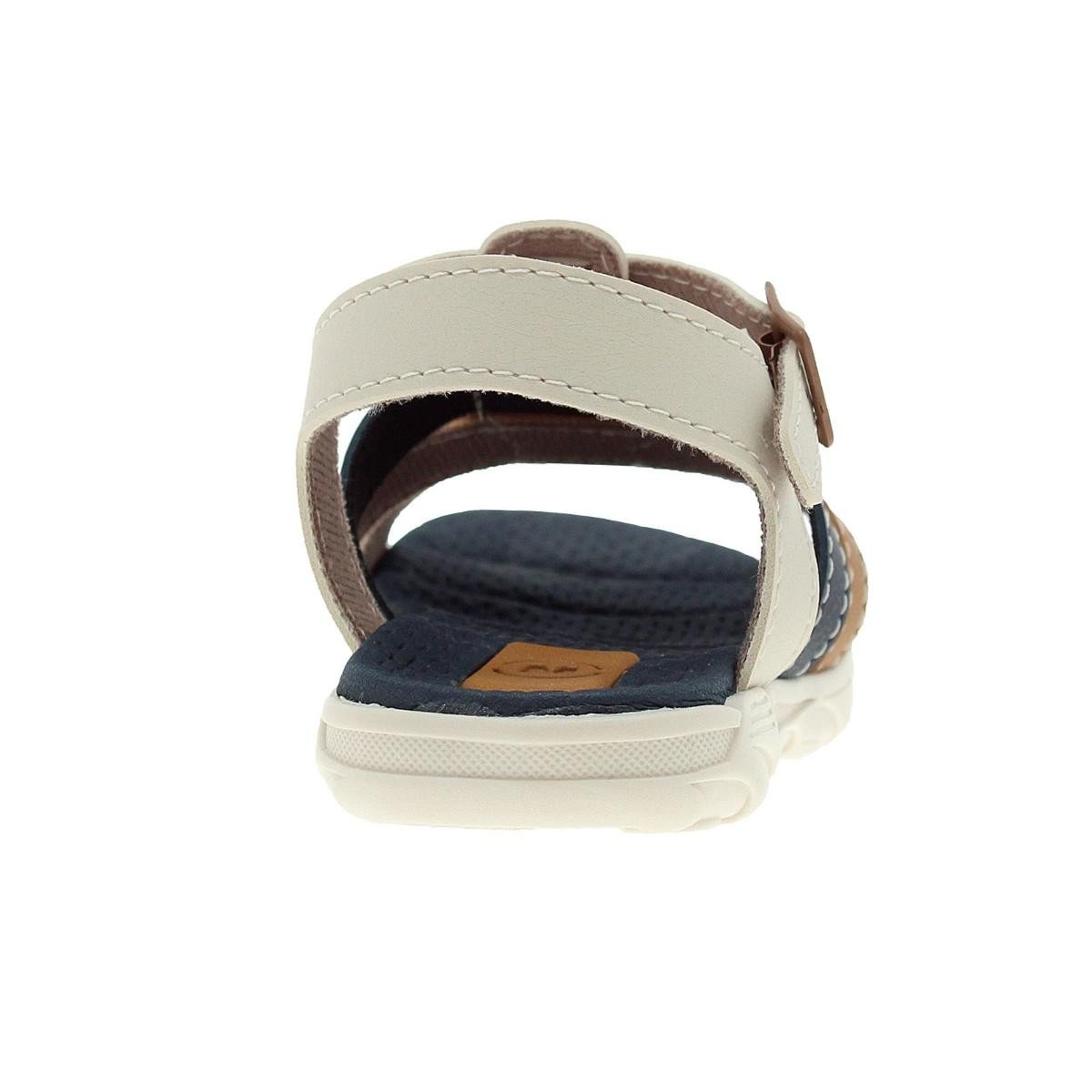 Sandalia Molekinho 2140.849 Slide Gáspea Infantil Branco 4