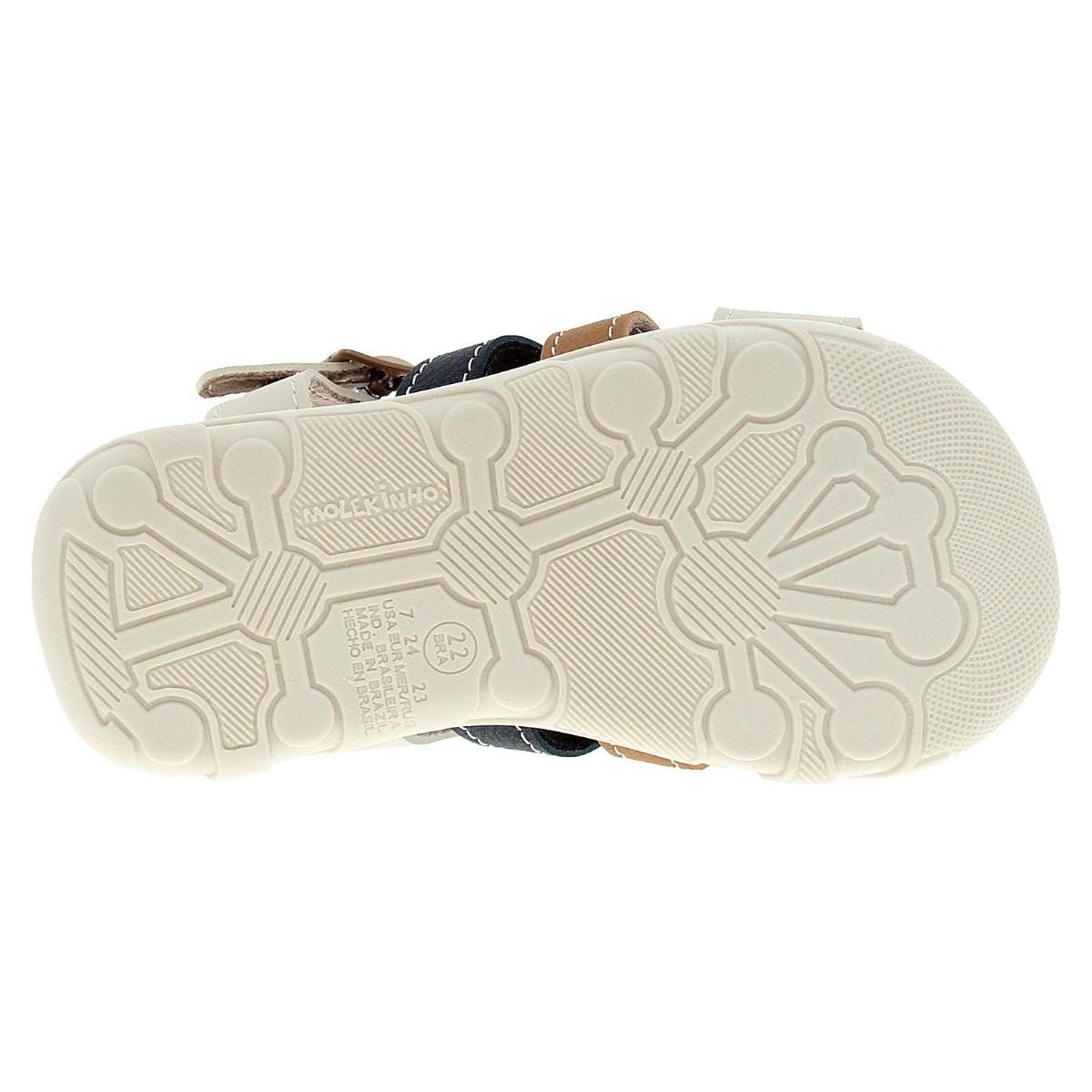 Sandalia Molekinho 2140.849 Slide Gáspea Infantil Branco 7