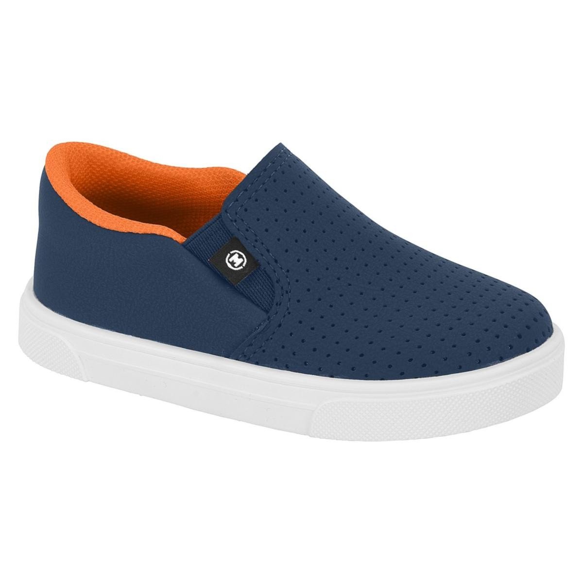 Tenis Molekinho 2133.177 Slip On Infantil Azul 1