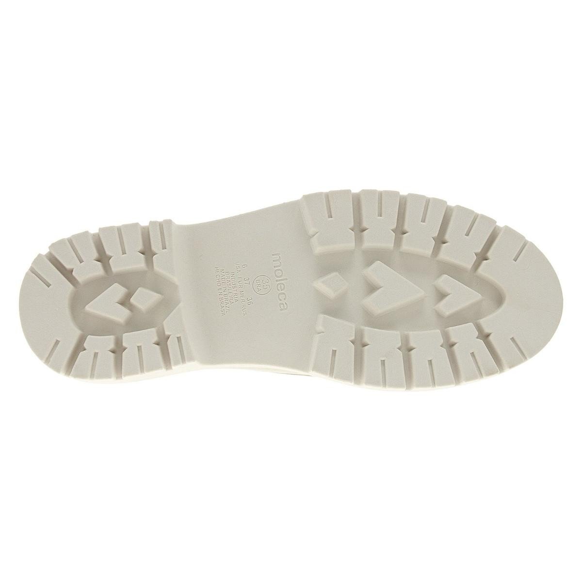 Mocassim Moleca 5775.106 LoaferTratorado Feminino Branco 7