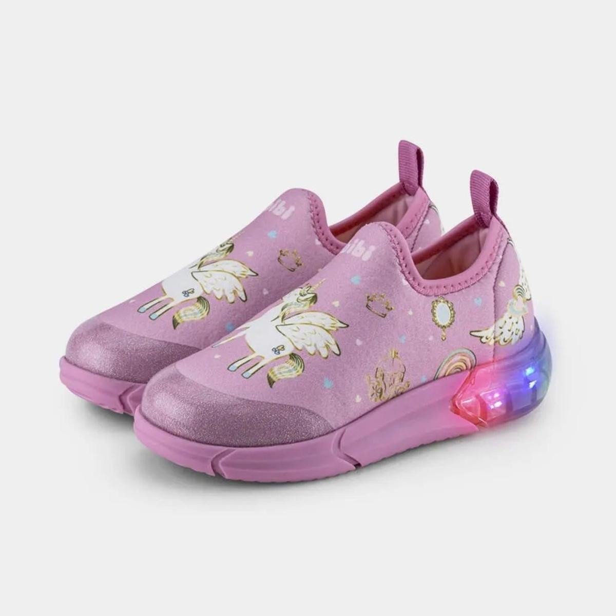 Tenis Bibi 1228040 Space Led Calce Fácil Infantil Rosa 2