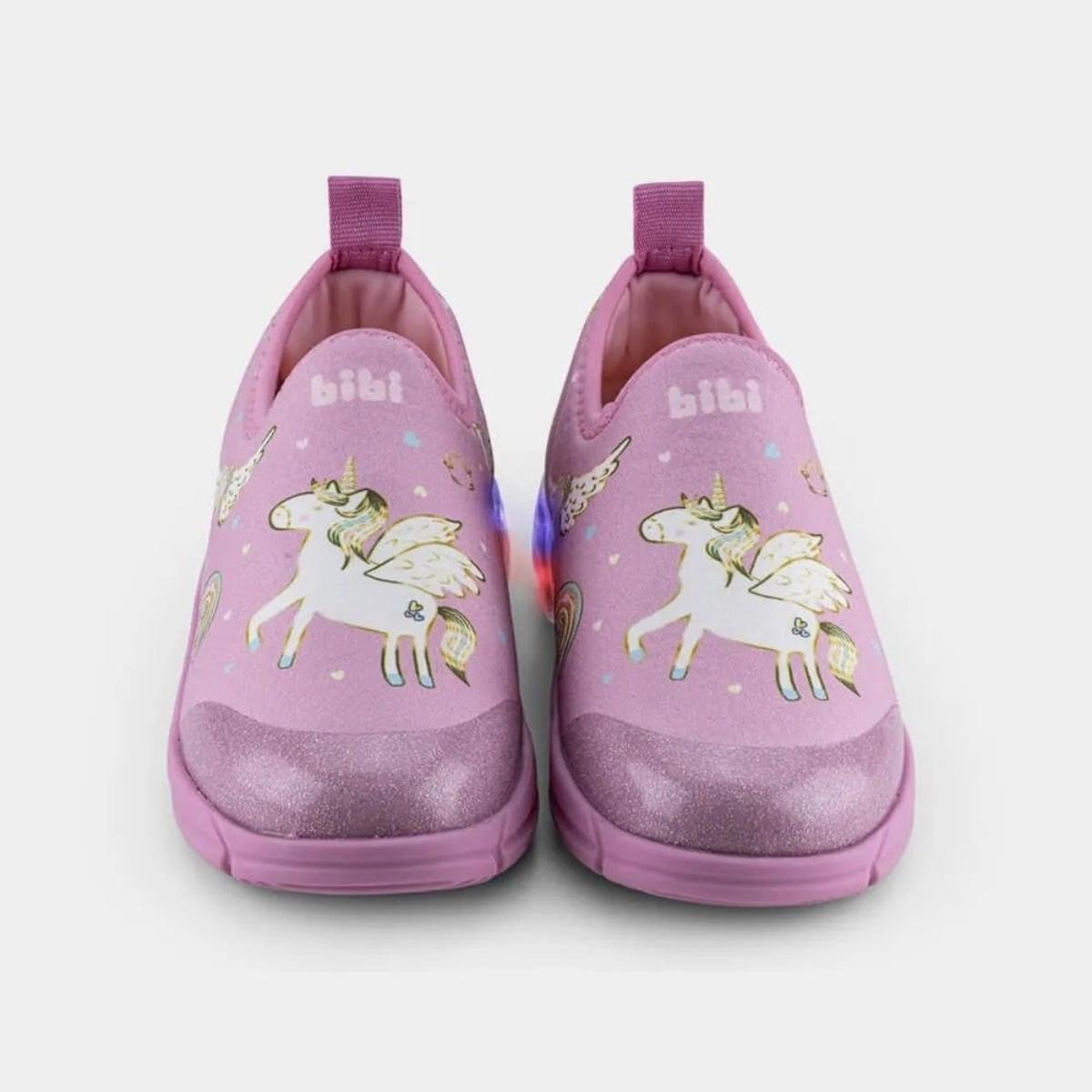 Tenis Bibi 1228040 Space Led Calce Fácil Infantil Rosa 4