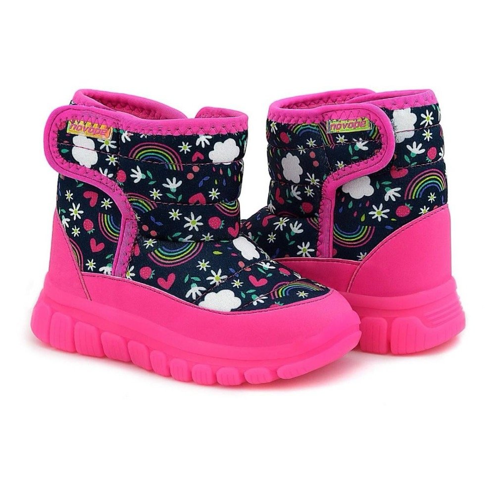 Bota Novopé 99001034 2621 Arco Iris Flores Infantil