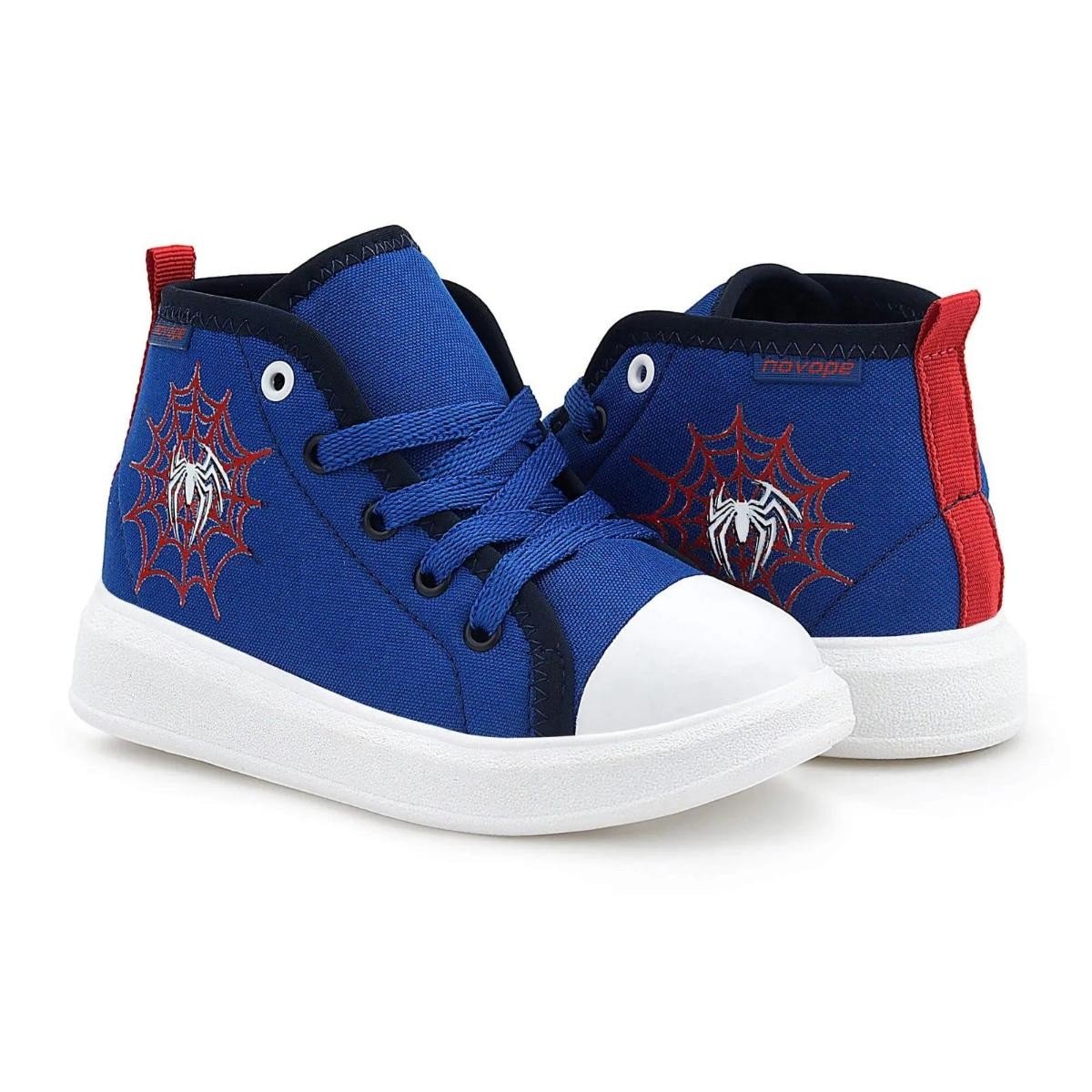 Tenis Novopé 98001119 2651 Aranha Teia Infantil Azul 3