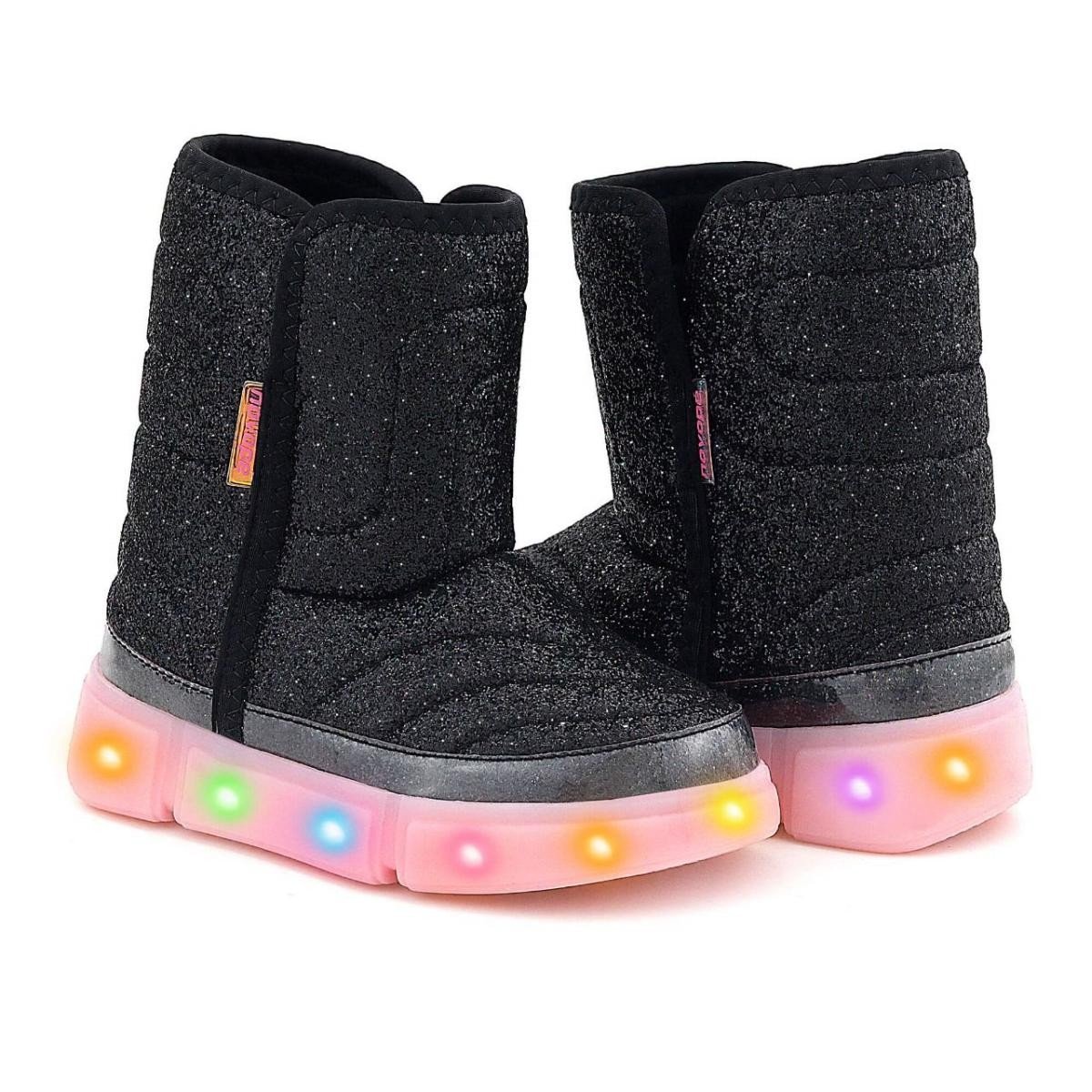 Bota Novopé 50001395 2812 Led Infantil Preto 1