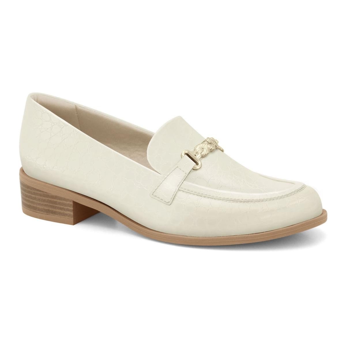 Mocassim Ramarim 2416101-6 Loafer Feminino Branco 1