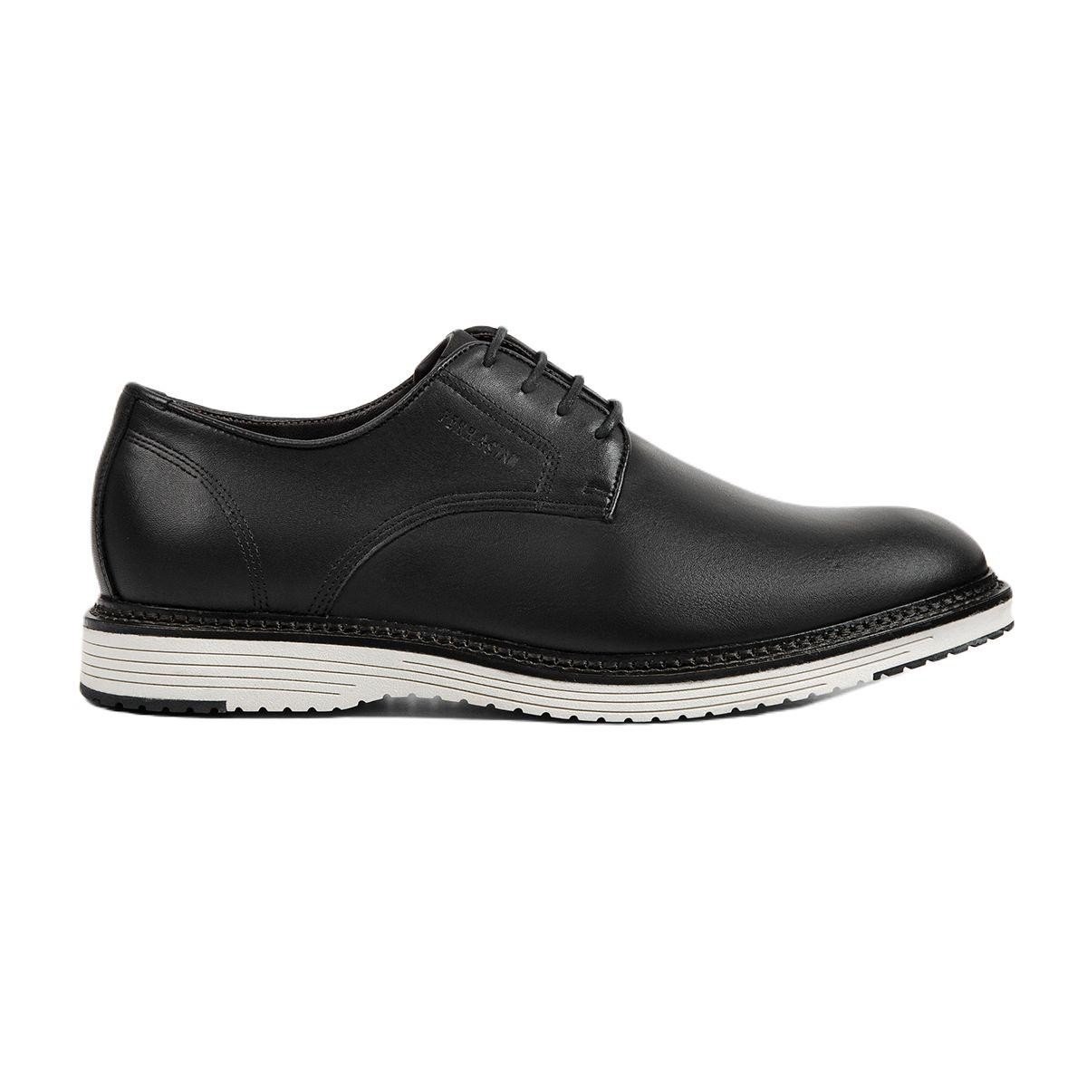 Sapato Ferracini 4645-675g Oxford Cadarço Masculino Preto