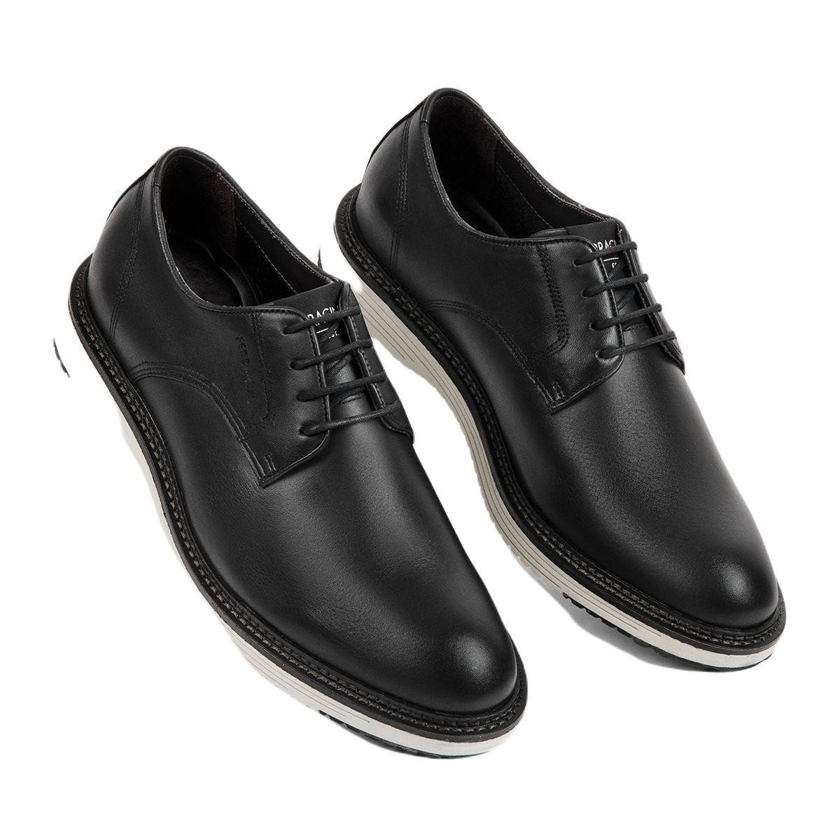 Sapato Ferracini 4645-675g Oxford Cadarço Masculino Preto 2