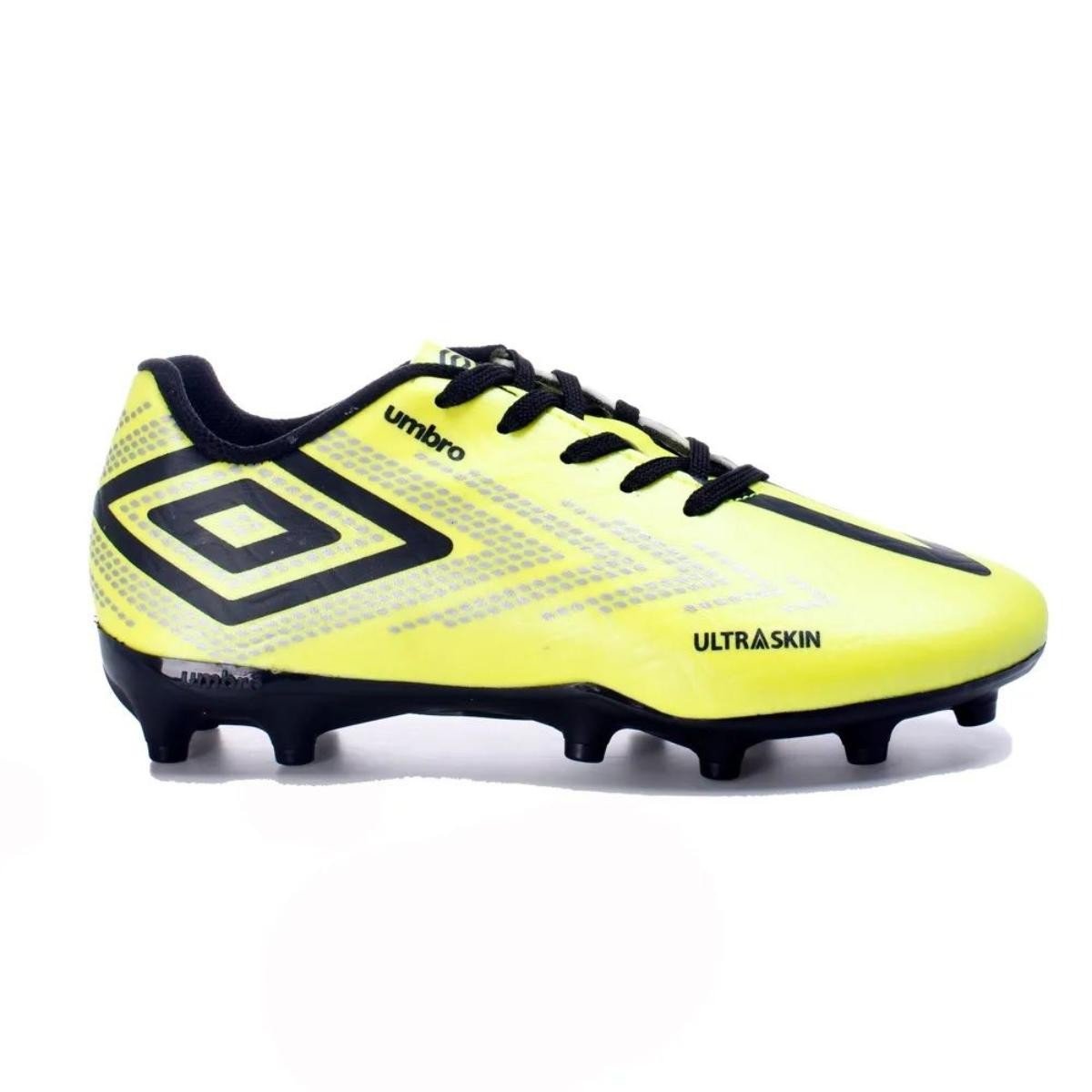 Chuteira Umbro Ultraskin Jr 618 Campo Infantil Amarelo 1