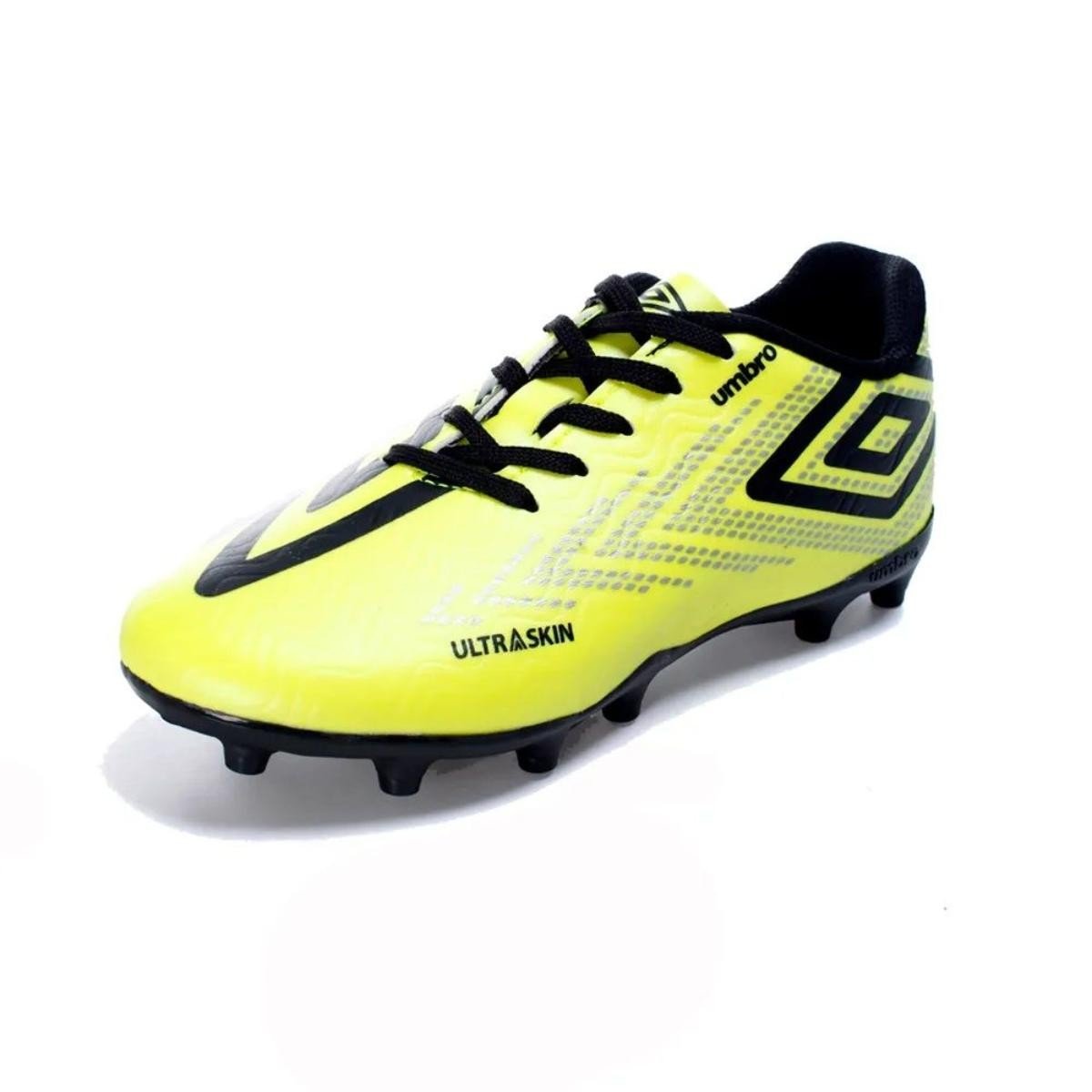 Chuteira Umbro Ultraskin Jr 618 Campo Infantil Amarelo 2