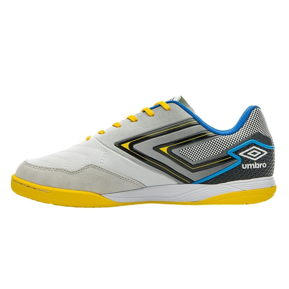 Chuteira Umbro Pro 5 Bump Club 261 Indoor Masculina Branco 3