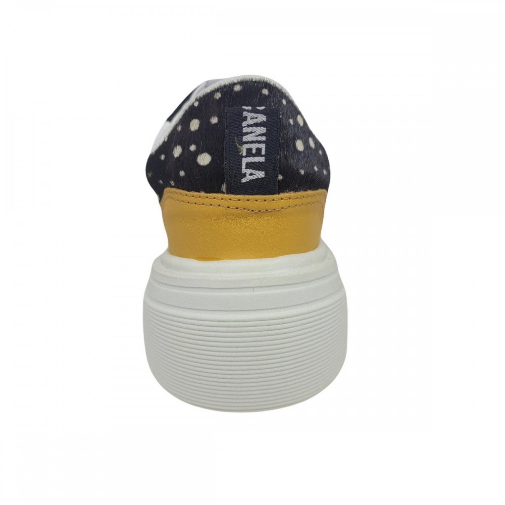 Tenis Cravo & Canela 1111cc Samba Flatform Poá Feminino Branco 3