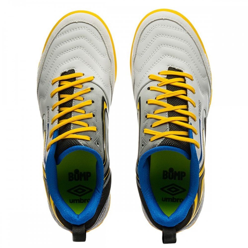 Chuteira Umbro Pro 5 Bump 261 Futsal Indoor Masculino Branco 4