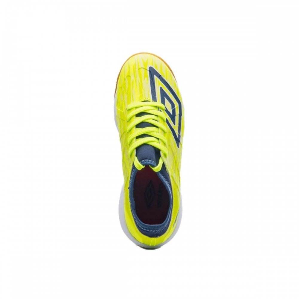 Chuteira Umbro Ultimate 676 Jr Futsal Indoor Infantil Amarelo 4