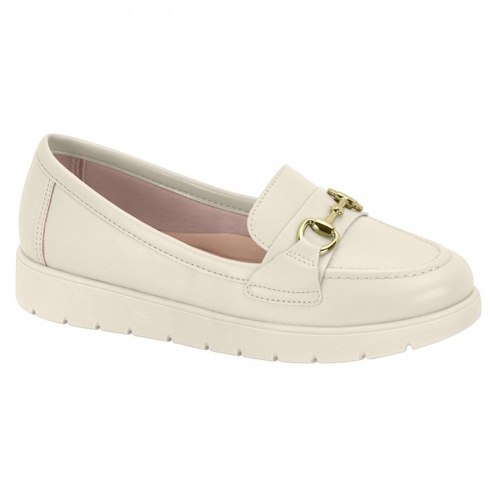 Mocassim Moleca 5803.101 Feminino Branco 1