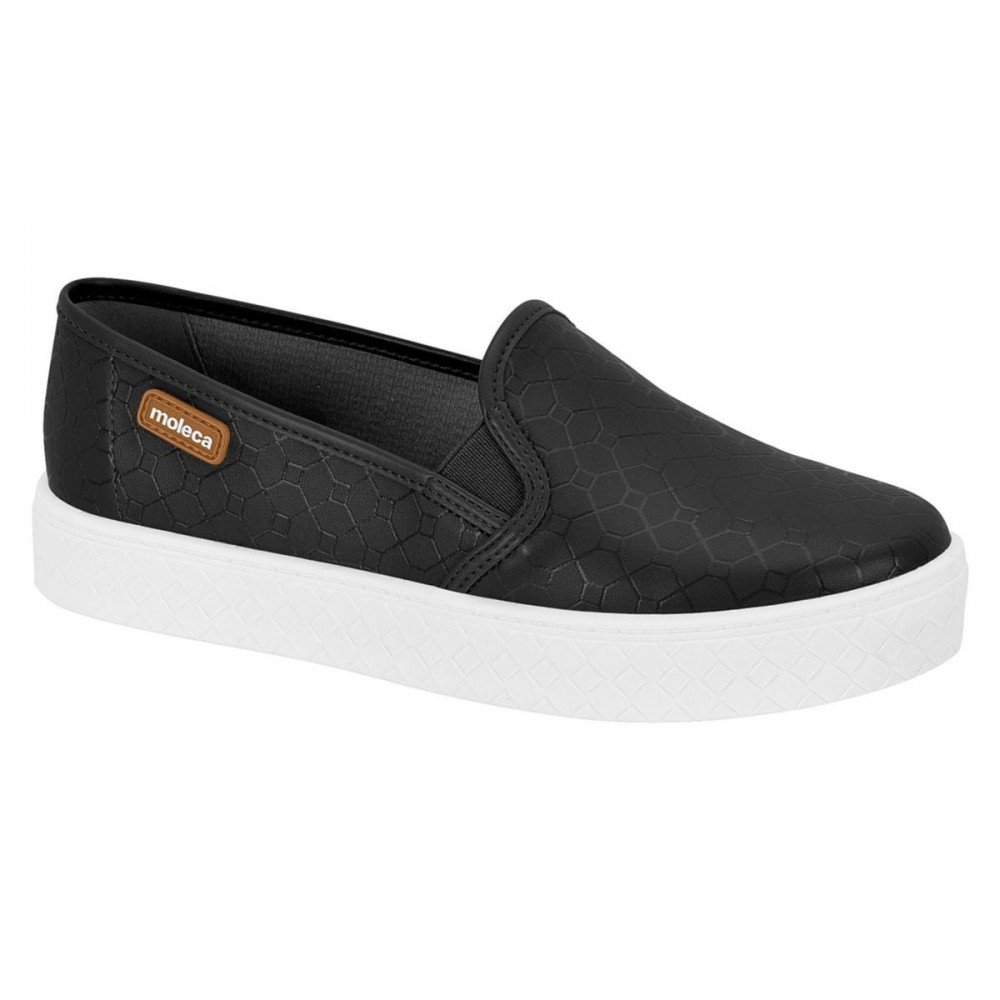 Sapatilha Moleca 5712.304.28270 Slip On Feminino Preto 1
