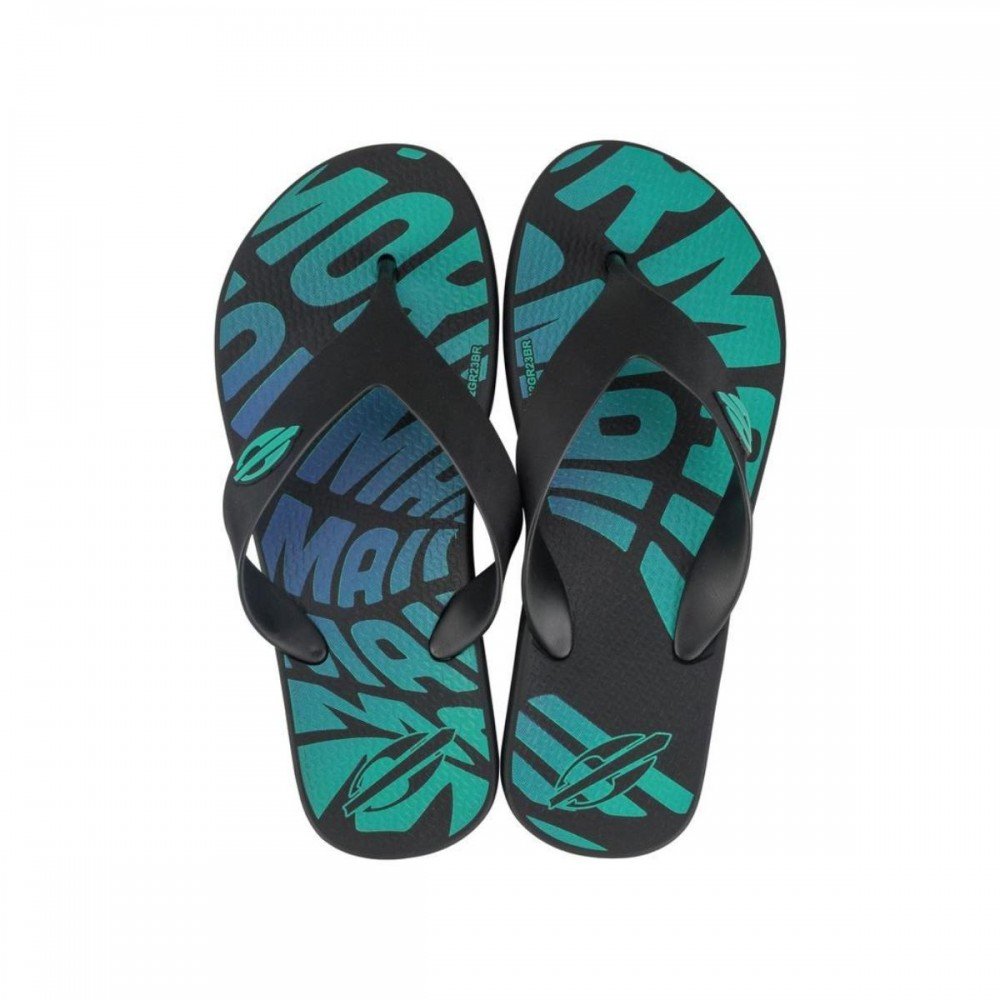 Chinelo Mormaii 12193az Tropical ii Dedo Infantil Preto 3