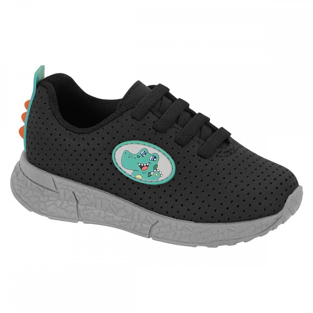 Tenis Molekinho 2609.228 Infantil Preto 1