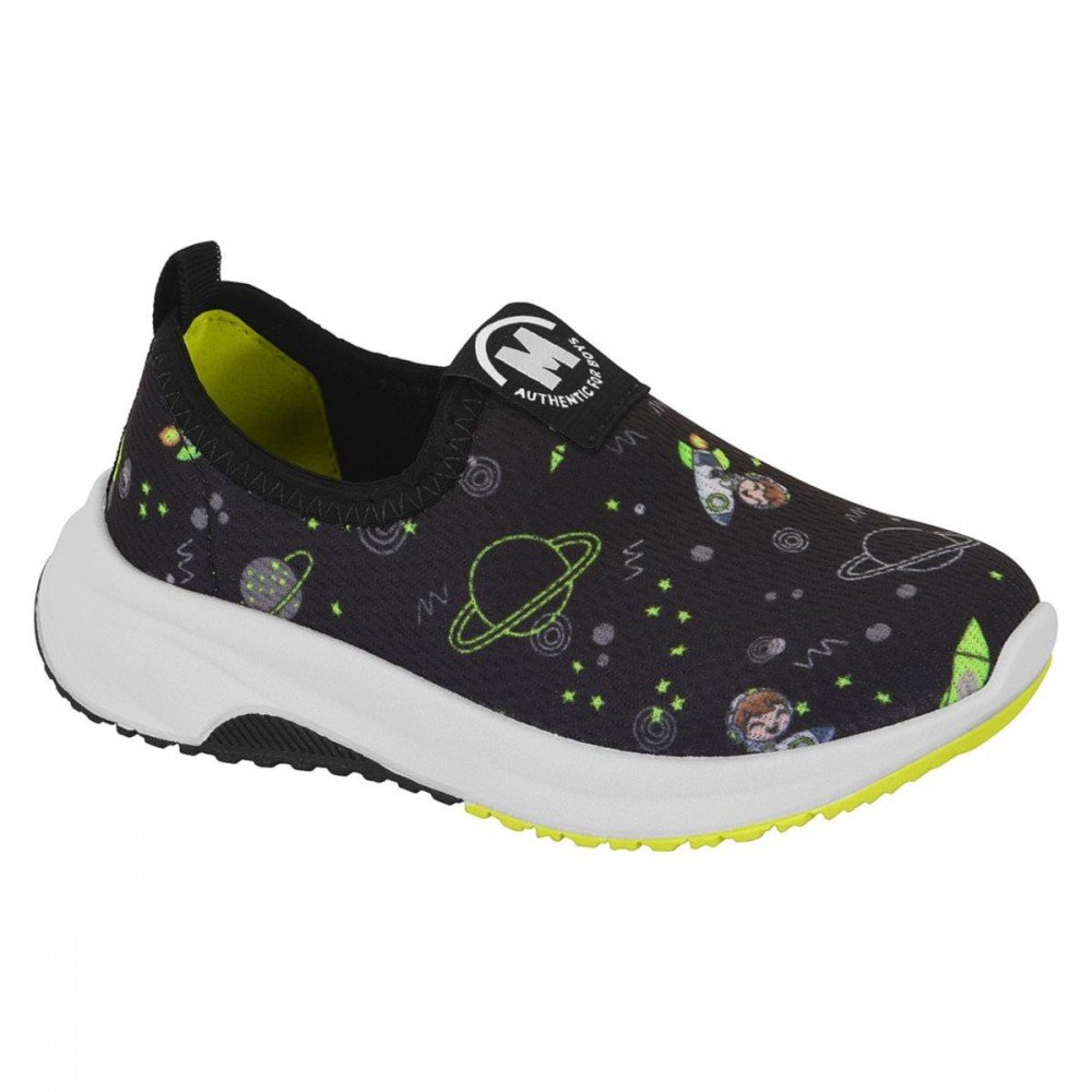 Tenis Molekinho 2634.100 Calce Fácil Infantil Preto 1