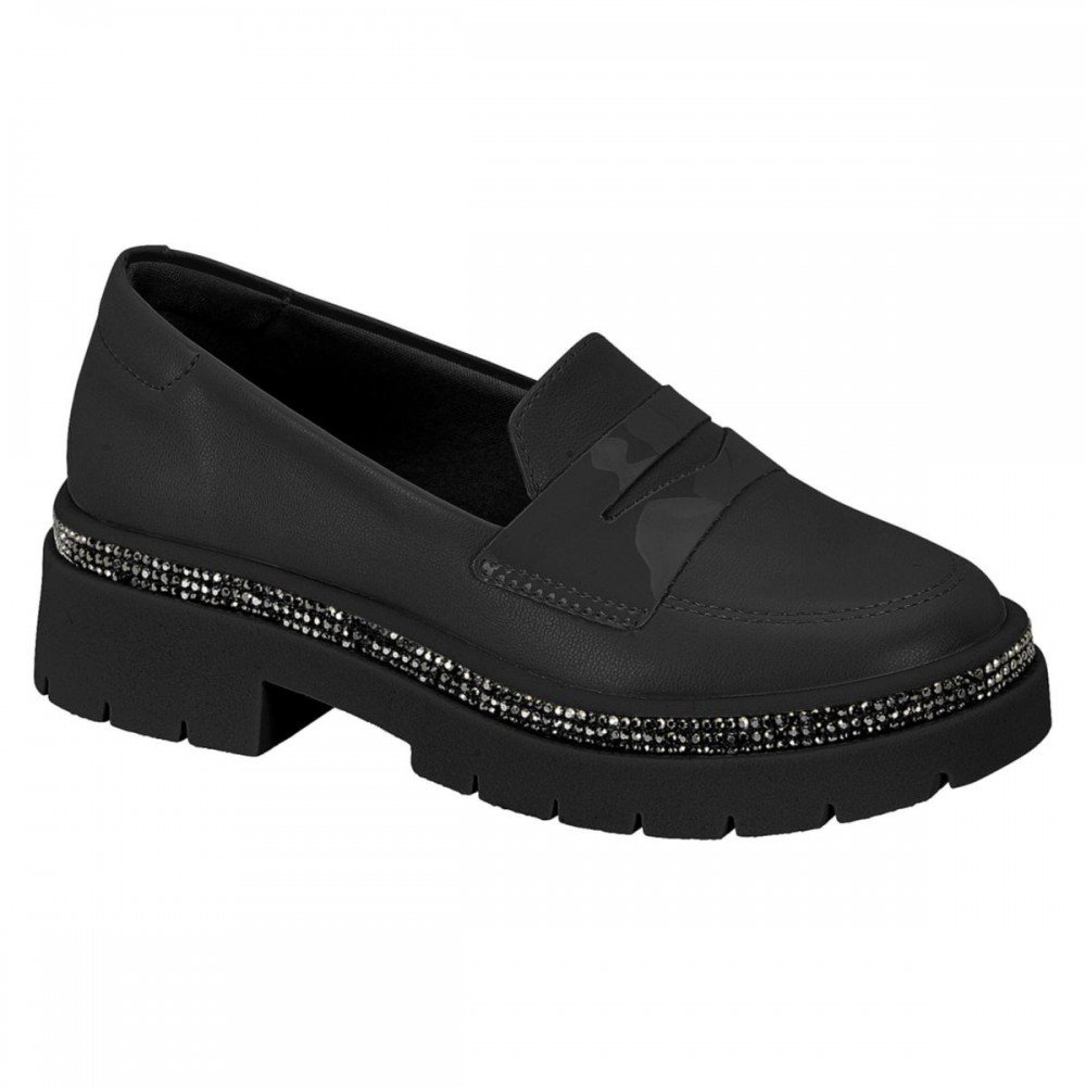 Mocassim Molekinha 2576.201 Loafer Infantil Preto 1