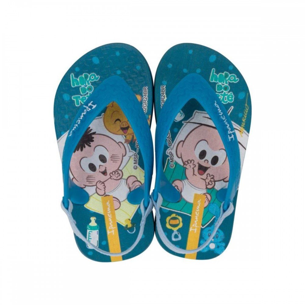 Chinelo Ipanema 26791b Turma da Monica Infantil Azul 2