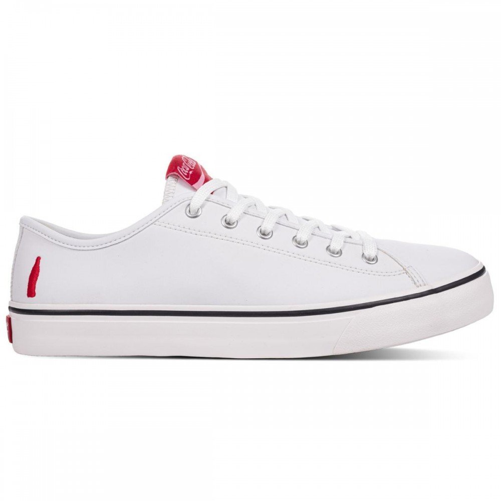 Tenis Coca Cola Cc2454 Sunny Town Masculino Branco 1