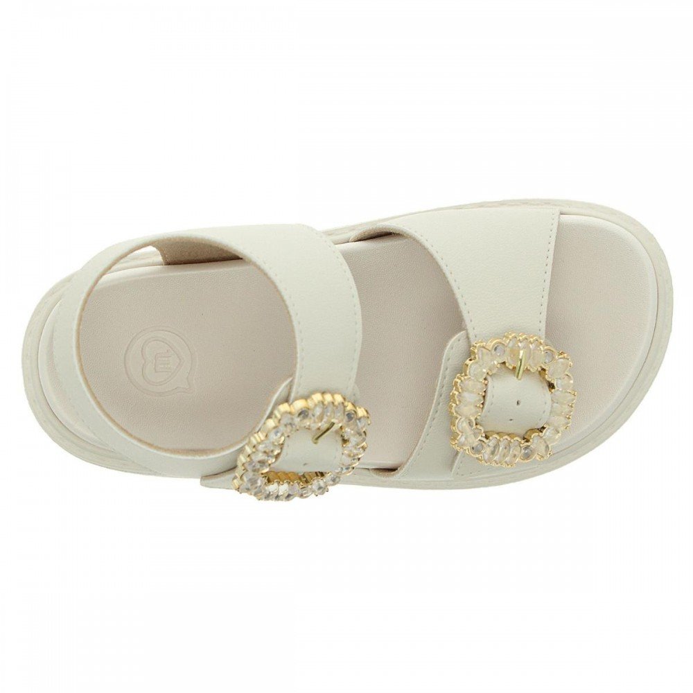 Sandalia Molekinha 2362.104 Papete Infantil Branco 6