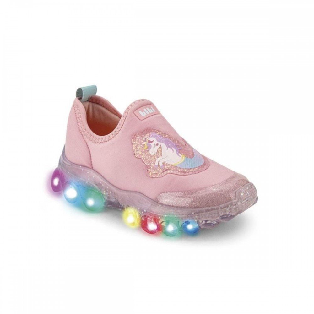 Tenis Bibi 1217078 Roller Celebration 2.0 Calce Fácil Led Infantil Rosa 1