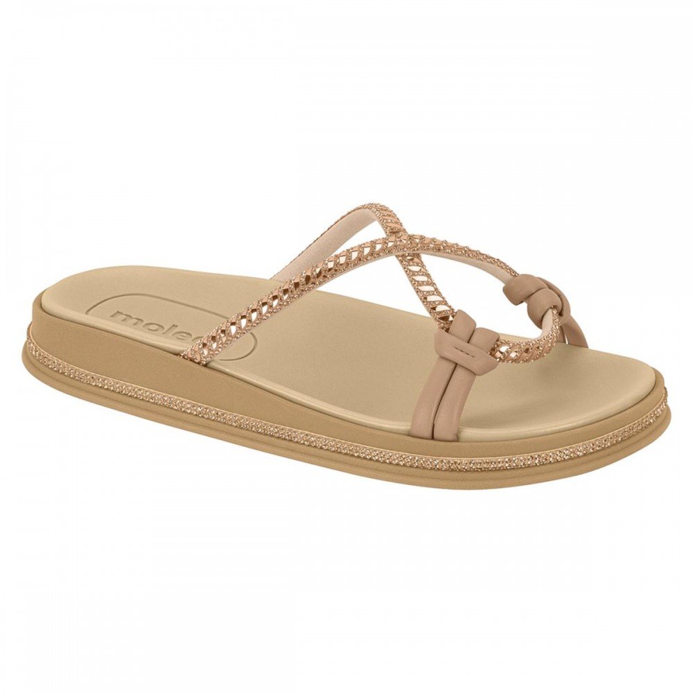 Chinelo Moleca 5509.201 Papete Feminino Bege 1