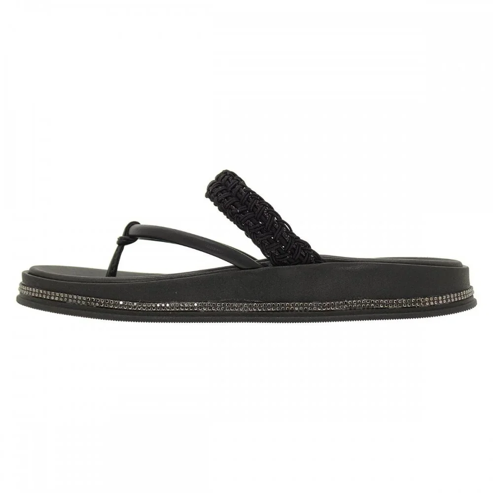 Chinelo Moleca 5509.200 Papete Dedo Feminino Preto 2