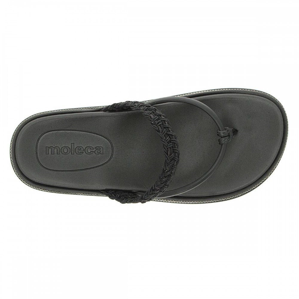 Chinelo Moleca 5509.200 Papete Dedo Feminino Preto 6