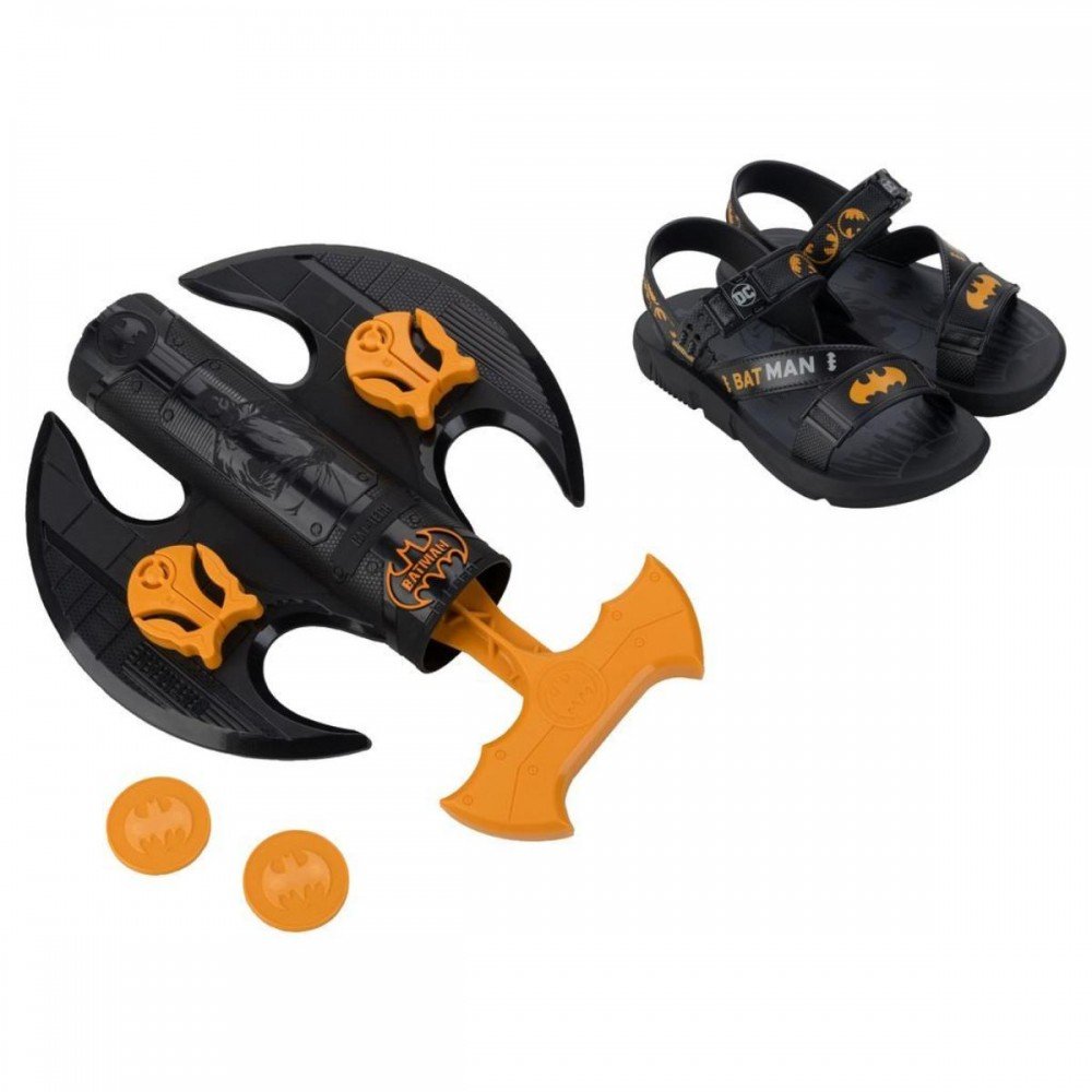 Sandalia Grendene Kids 23111 Batman Lançador Infantil Preto 2