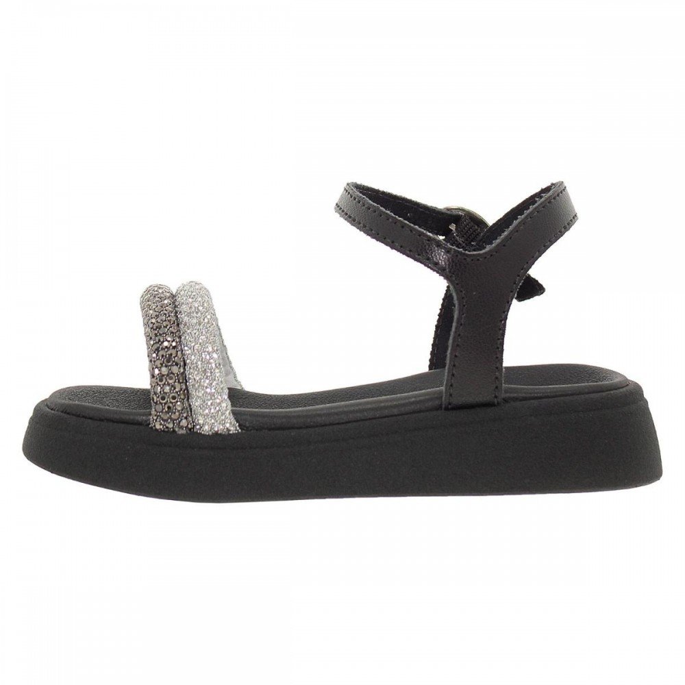 Sandalia Molekinha 2733.101 Papete Infantil Preto 2