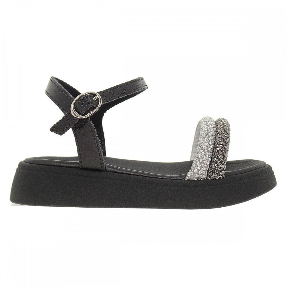 Sandalia Molekinha 2733.101 Papete Infantil Preto 5