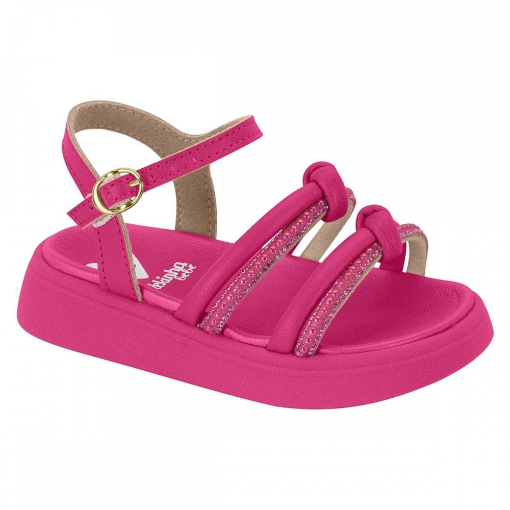 Sandalia Molekinha 2733.103 Papete Infantil Rosa 1