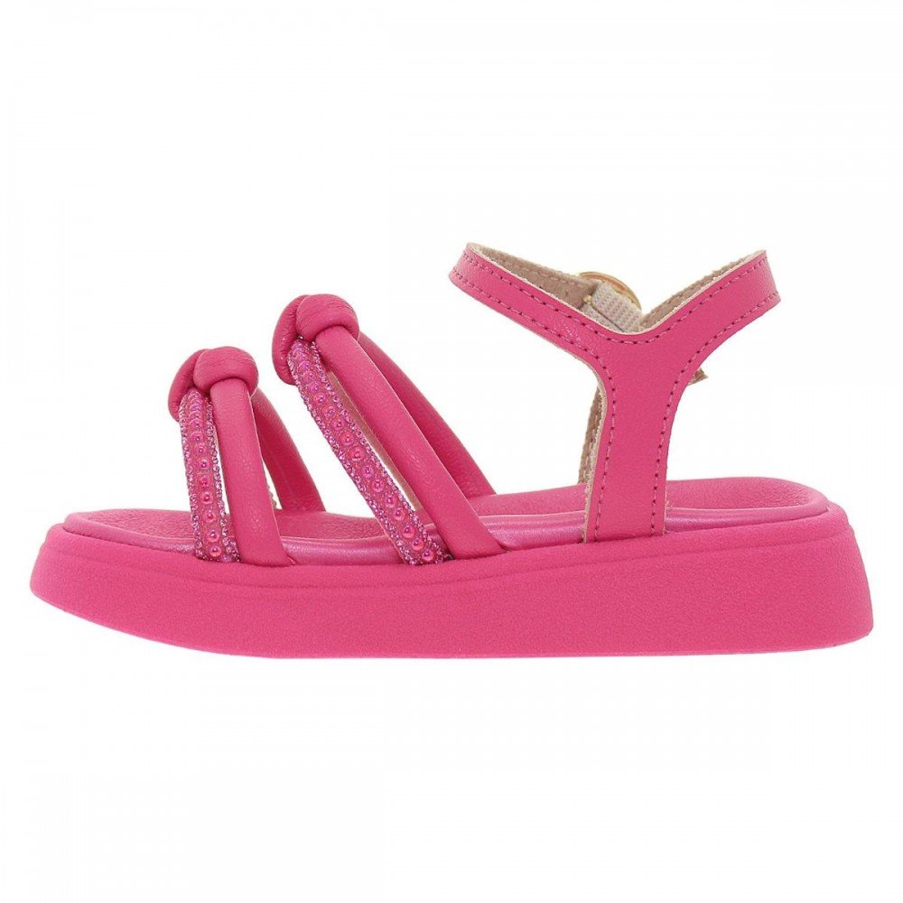 Sandalia Molekinha 2733.103 Papete Infantil Rosa 2