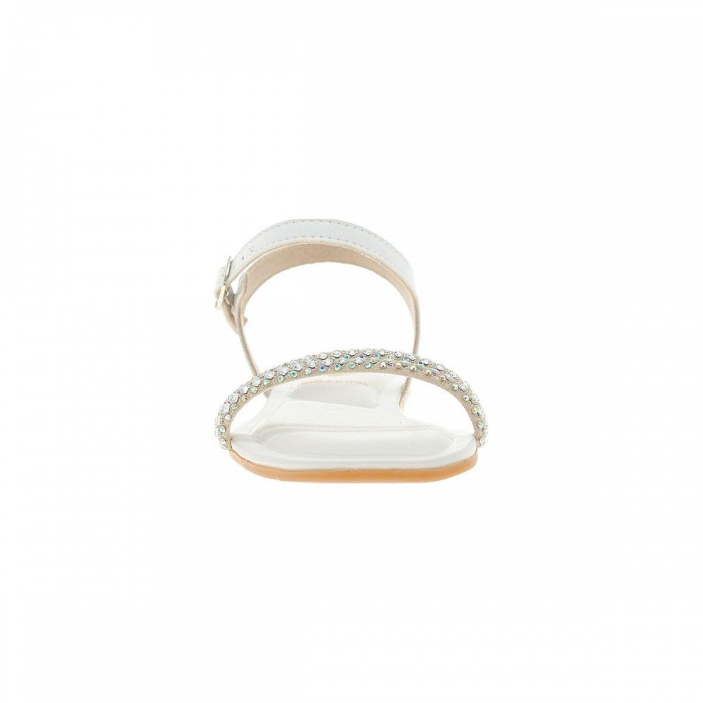 Sandalia Molekinha 2354.107 Rasteira Infantil Branco 3