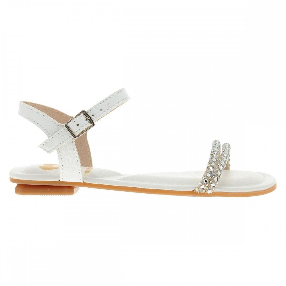 Sandalia Molekinha 2354.107 Rasteira Infantil Branco 5