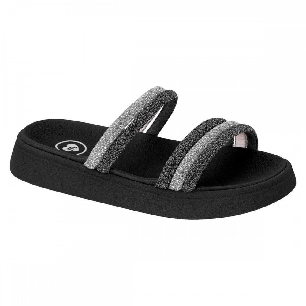 Chinelo Molekinha 2358.103 Papete Infantil Preto 1