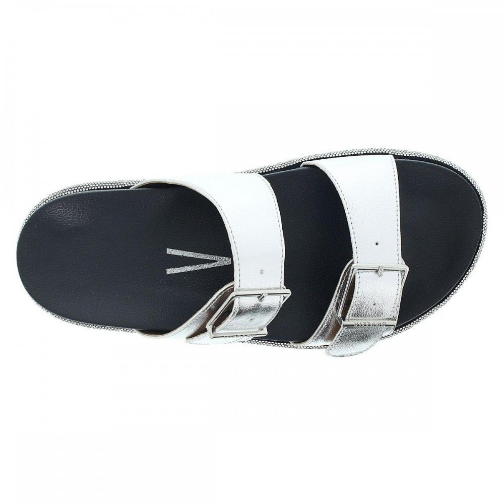 Chinelo Vizzano 6507.202 Fivelas Metalizado Feminino Prata 6